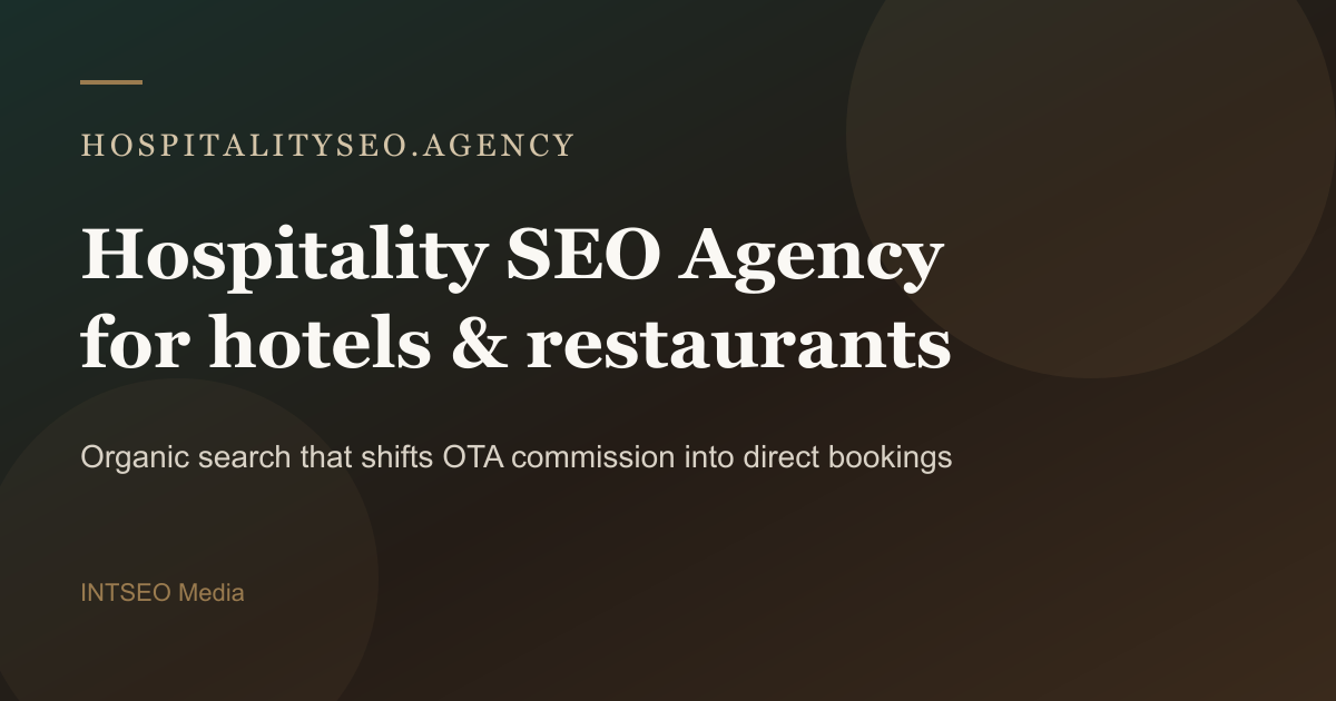 hospitality SEO agency brand mark for hotels and restaurants